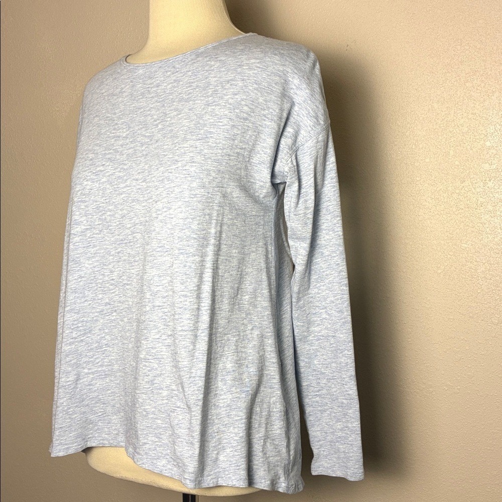 LULULEMON Women Size 8 Medium Heathered Starlight Back Into It Long Sleeve Tee - Picture 4 of 7